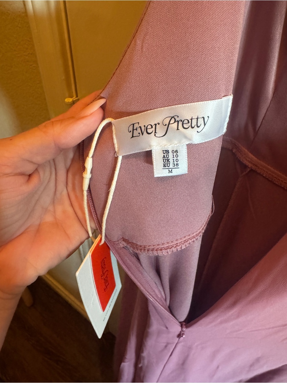 Ever Pretty Dusty Mauve Blush Slip Dress - Adjustable Straps